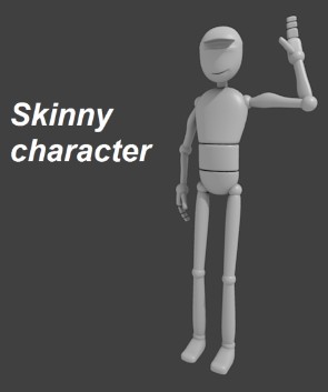 Skinny character preview image 1